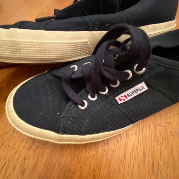 Superga navy & white canvas sneakers EU 40 US 9 - Picture 9 of 11